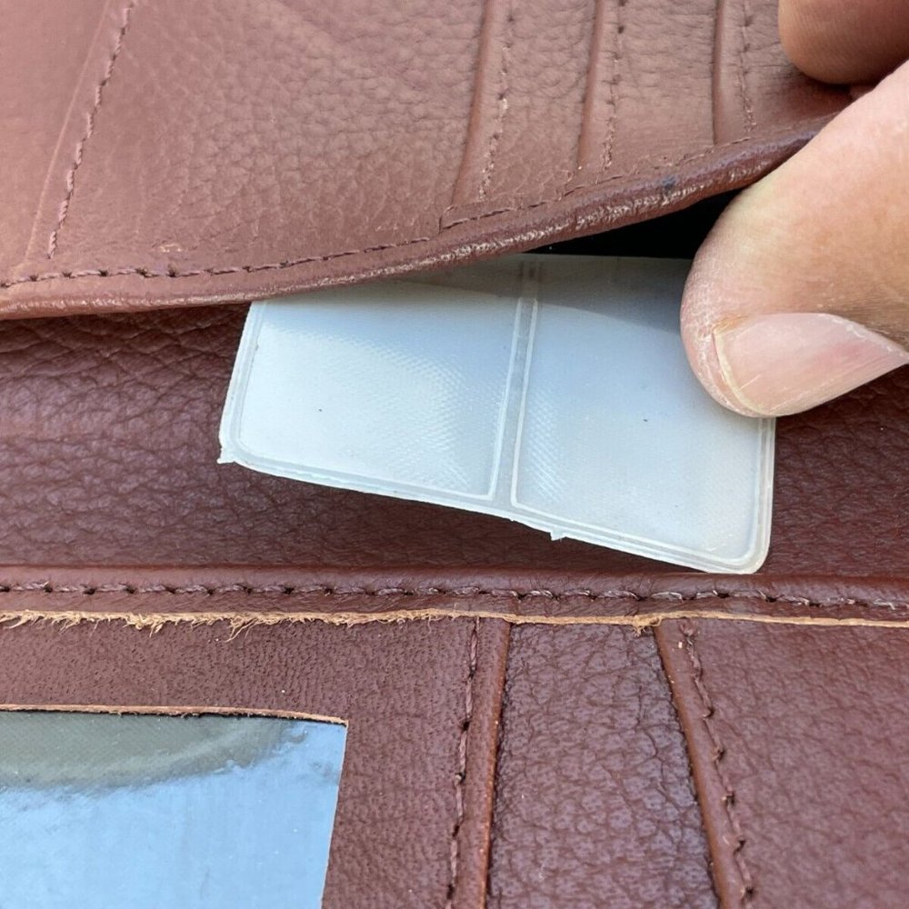 Leather Passport Holder Wallet Handmade Brown Card Holder Clutch Purse - Picture 12 of 12